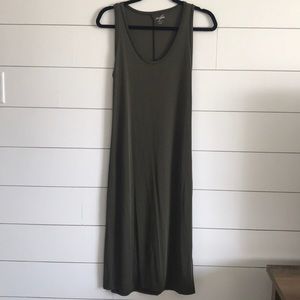 Olive Green Midi Dress